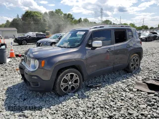 2016 Jeep Renegade Limited with VIN ZACCJADT7GPD33434, listed as a Copart auction lot 55951275 with 172,598 mi miles and Salvage title. Bid and sale history available at DreamBid. Image 1.