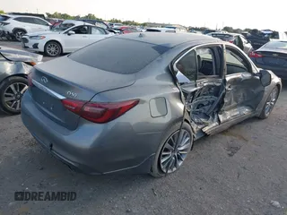 2018 Infiniti Q50 Luxe with VIN JN1EV7AP3JM358783, listed as a IAAI auction lot 42338894 with 100,895 mi miles and . Bid and sale history available at DreamBid. Image 4.