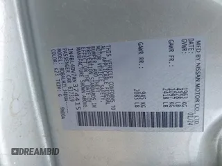 2024 Nissan Altima SV с VIN 1N4BL4DV7RN374415, выставлен на аукционе IAAI как лот 42391991 с пробегом 35 999 миль миль и . История ставок и продаж доступна на DreamBid. Изображение 9.