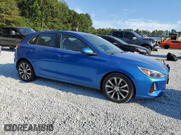 2018 Hyundai Elantra GT with VIN KMHH35LE3JU027374, listed as a Copart auction lot 74968514 with 96,186 mi miles and Salvage Title. Bid and sale history available at carsss.com. Image 4.