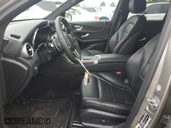 2020 Mercedes-Benz GLC 300 with VIN W1N0G8DB0LF812530, listed as a Copart auction lot 58361685 with 76,267 mi miles and Salvage title. Bid and sale history available at DreamBid. Image 7.