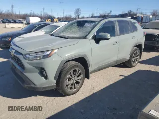 2023 Toyota RAV4 Hybrid XLE Premium with VIN 4T3B6RFV2PU133797, listed as a Copart auction lot 89367465 with 27,998 mi miles and Salvage Title. Bid and sale history available at carsss.com. Image 1.