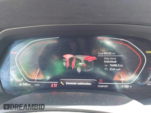 2019 BMW X5 xDrive40i with VIN 5UXCR6C51KLK83456, listed as a IAAI auction lot 42027389 with 94,332 mi miles and . Bid and sale history available at DreamBid. Image 7.