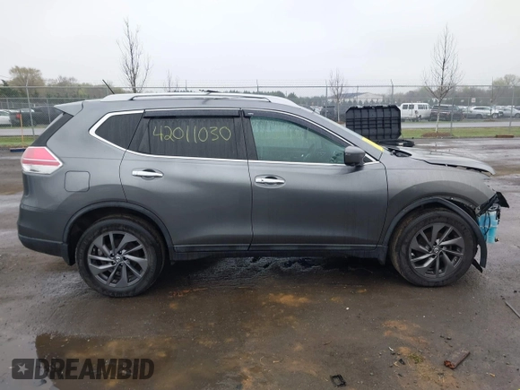 2016 Nissan Rogue SL with VIN 5N1AT2MV9GC769999, listed as a IAAI auction lot 42011030 with 89,193 mi miles and . Bid and sale history available at DreamBid. Image 14.