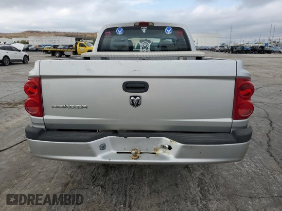 2006 Dodge Dakota ST with VIN 1D7HE28K76S641283, listed as a Copart auction lot 78939474 with 229,561 mi miles and Salvage Title. Bid and sale history available at carsss.com. Image 6.