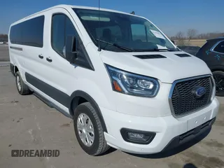 2023 Ford Transit Passenger XL with VIN 1FBAX2YG7PKA45159, listed as a IAAI auction lot 41702053 with 41,826 mi miles and . Bid and sale history available at DreamBid. Image 1.