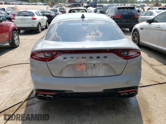 2019 Kia Stinger GT1 with VIN KNAE45LC1K6046642, listed as a Copart auction lot 64435054 with 89,049 mi miles and Salvage Title. Bid and sale history available at DreamBid. Image 6.