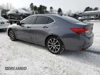 2020 Acura TLX with VIN 19UUB2F33LA001930, listed as a Copart auction lot 44854855 with 55,429 mi miles and Salvage Title. Bid and sale history available at carsss.com. Image 2.