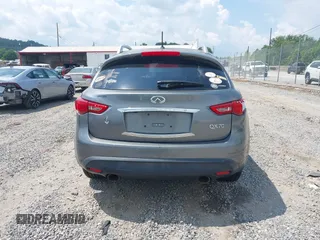 2014 Infiniti QX70 with VIN JN8CS1MW5EM411653, listed as a IAAI auction lot 42690935 with 110,806 mi miles and . Bid and sale history available at DreamBid. Image 16.