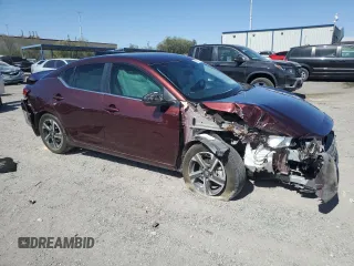 2024 Nissan Sentra SV with VIN 3N1AB8CV2RY242542, listed as a Copart auction lot 61614795 with 5,960 mi miles and Salvage title. Bid and sale history available at DreamBid. Image 4.