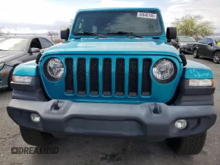 2019 Jeep Wrangler Unlimited Sport S with VIN 1C4HJXDG0KW602803, listed as a Copart auction lot 55640145 with 64,906 mi miles and Salvage title. Bid and sale history available at DreamBid. Image 5.