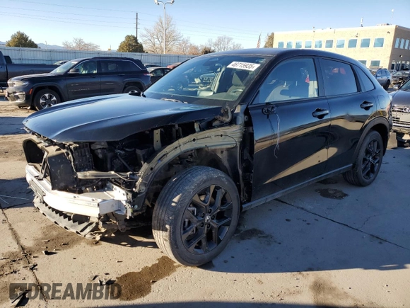 2024 Honda HR-V Sport with VIN 3CZRZ2H58RM710969, listed as a Copart auction lot 46715935 with 20,829 mi miles and Salvage Title. Bid and sale history available at carsss.com. Image 1.