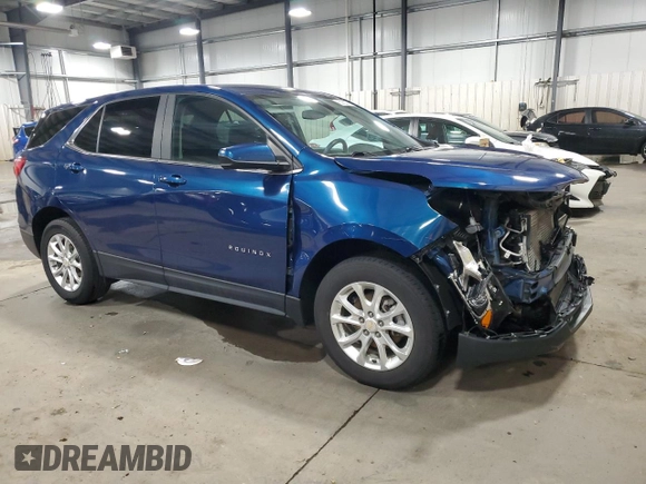 2021 Chevrolet Equinox LT with VIN 2GNAXUEV3M6143606, listed as a Copart auction lot 52160375 with 90,449 mi miles and Salvage Title. Bid and sale history available at DreamBid. Image 4.