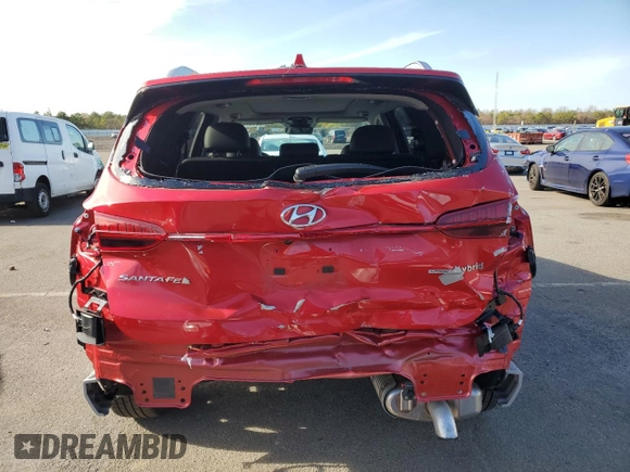 2023 Hyundai Santa Fe Hybrid SEL Premium with VIN 5NMS3DA1XPH007384, listed as a Copart auction lot 82157514 with 20,149 mi miles and Salvage Title. Bid and sale history available at carsss.com. Image 6.