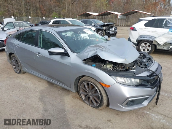 2020 Honda Civic Sedan EX with VIN 19XFC1F30LE213339, listed as a IAAI auction lot 41918192 with 89,363 mi miles. Bid and sale history available at carsss.com. Image 1.