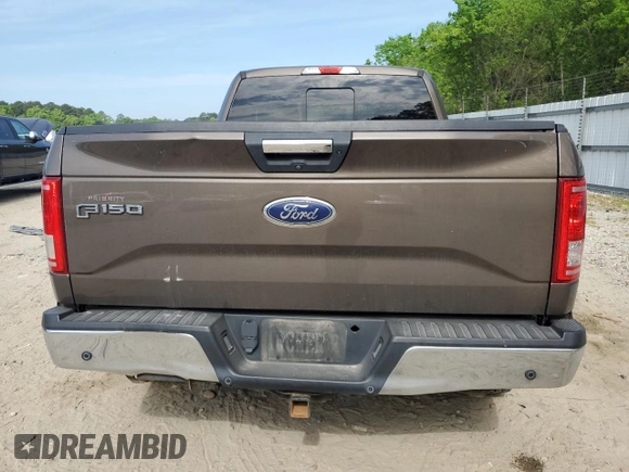 2016 Ford F-150 XLT with VIN 1FTFX1EG2GFB17717, listed as a Copart auction lot 55575825 with 122,867 mi miles and Salvage title. Bid and sale history available at DreamBid. Image 6.