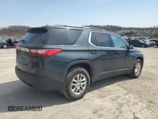 2021 Chevrolet Traverse LT Cloth z VIN 1GNEVGKW8MJ141696, wystawiony jako Copart lot #55600245 z przebiegiem 59 789 mil mil oraz Szkoda całkowita • Salvage title. Historia ofert i sprzedaży dostępna na DreamBid. Obrazek 3.
