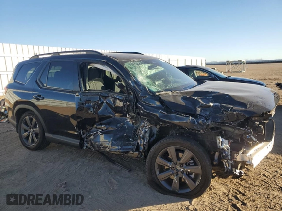 2025 Honda Pilot Sport with VIN 5FNYG2H3XSB000648, listed as a Copart auction lot 80139424 with 0 mi miles and Salvage Title. Bid and sale history available at carsss.com. Image 4.