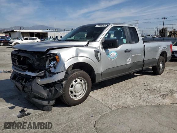 2023 Ford F-150 XL with VIN 1FTEX1CP8PKG08377, listed as a Copart auction lot 45999745 with 18,244 mi miles and Salvage title. Bid and sale history available at DreamBid. Image 1.