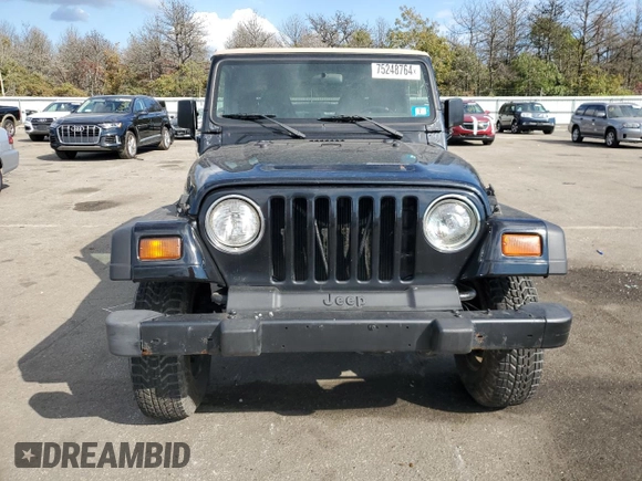 1999 Jeep Wrangler Sport z VIN 1J4FY19SXXP465037, wystawiony jako Copart lot #54772405 z przebiegiem 50 942 mil mil oraz Nie do naprawy • Non repairable. Historia ofert i sprzedaży dostępna na DreamBid. Obrazek 5.