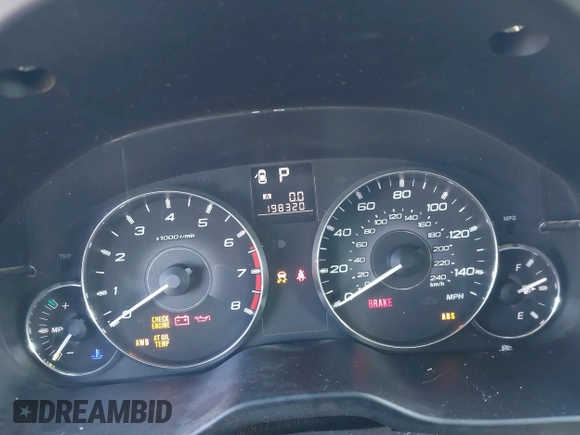 2012 Subaru Outback with VIN 4S4BRCFC9C3205803, listed as a IAAI auction lot 42122202 with 198,320 mi miles and . Bid and sale history available at DreamBid. Image 7.