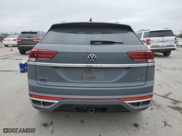 2022 Volkswagen Atlas Cross Sport 3.6L V6 SEL Premium R-Line with VIN 1V2FE2CA7NC218680, listed as a Copart auction lot 43991505 with 54,471 mi miles and Clean Title. Bid and sale history available at carsss.com. Image 6.