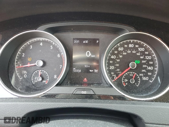 2018 Volkswagen Golf SportWagen SEL with VIN 3VWL17AU7JM756988, listed as a Copart auction lot 67511424 with 53,358 mi miles and Salvage Title. Bid and sale history available at carsss.com. Image 9.