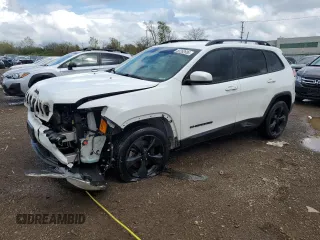 2019 Jeep Cherokee Altitude with VIN 1C4PJLLB7KD286063, listed as a Copart auction lot 55282685 with 128,660 mi miles and Salvage title. Bid and sale history available at DreamBid. Image 1.