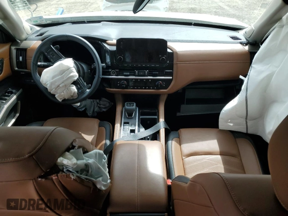 2024 Nissan Pathfinder Platinum z VIN 5N1DR3DG5RC277704, wystawiony jako Copart lot #47928505 z przebiegiem 16 360 mil mil oraz Szkoda całkowita • Salvage title. Historia ofert i sprzedaży dostępna na DreamBid. Obrazek 8.