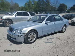 2004 Mercedes-Benz S 320/430/500 with VIN WDBNG75JX4A386291, listed as a Copart auction lot 53063845 with 31,376 mi miles and Salvage Title. Bid and sale history available at carsss.com. Image 1.