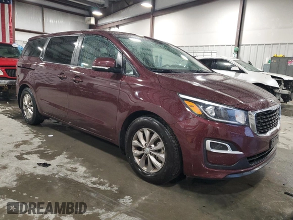 2019 Kia Sedona EX with VIN KNDMB5C17K6543326, listed as a Copart auction lot 81142284 with 76,410 mi miles and Salvage Title. Bid and sale history available at carsss.com. Image 4.