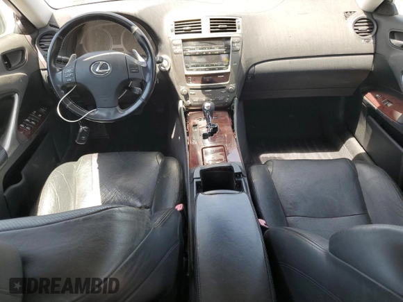 2007 Lexus IS 250 with VIN JTHBK262872031453, listed as a Copart auction lot 60713725 with 117,672 mi miles and Salvage title. Bid and sale history available at DreamBid. Image 8.