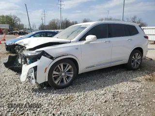 2022 Cadillac XT6 Premium Luxury with VIN 1GYKPDRS0NZ117512, listed as a Copart auction lot 53599905 with 47,066 mi miles and Salvage Title. Bid and sale history available at carsss.com. Image 1.
