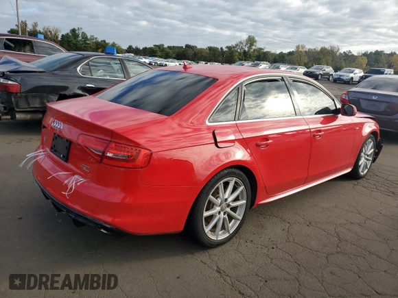 2015 Audi A4 Premium Plus with VIN WAUHFAFL8FN014875, listed as a Copart auction lot 73886884 with 74,933 mi miles and Salvage Title. Bid and sale history available at carsss.com. Image 3.