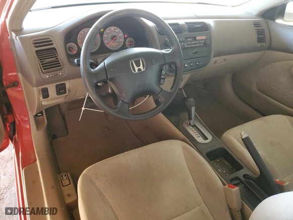2002 Honda Civic LX with VIN 1HGEM22592L094705, listed as a Copart auction lot 49548415 with 128,786 mi miles and Clean Title. Bid and sale history available at carsss.com. Image 8.