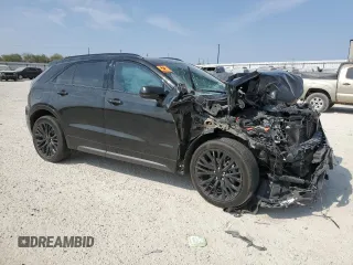 2024 Cadillac XT4 FWD Sport with VIN 1GYFZER42RF171372, listed as a Copart auction lot 76884714 with Not provided miles and Salvage title. Bid and sale history available at DreamBid. Image 4.