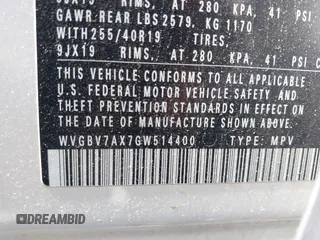 2016 Volkswagen Tiguan S z VIN WVGBV7AX7GW514400, wystawiony jako IAAI lot #42028519 z przebiegiem 147 896 mil mil oraz . Historia ofert i sprzedaży dostępna na DreamBid. Obrazek 9.