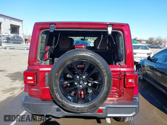 2021 Jeep Wrangler Unlimited Sahara with VIN 1C4JJXP60MW688749, listed as a IAAI auction lot 41341634 with 45,772 mi miles and . Bid and sale history available at DreamBid. Image 17.