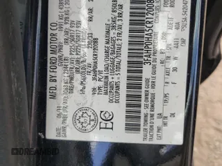 2012 Ford Fusion SE z VIN 3FAHP0HA5CR120088, wystawiony jako Copart lot #57376975 z przebiegiem 365 205 mil mil oraz Czysty tytuł • Clean title. Historia ofert i sprzedaży dostępna na DreamBid. Obrazek 12.