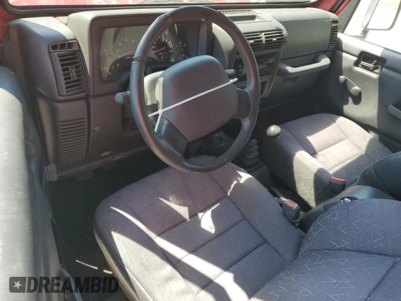 2002 Jeep Wrangler X with VIN 1J4FA39S22P746547, listed as a Copart auction lot 50022975 with 189,329 mi miles and Clean Title. Bid and sale history available at carsss.com. Image 8.