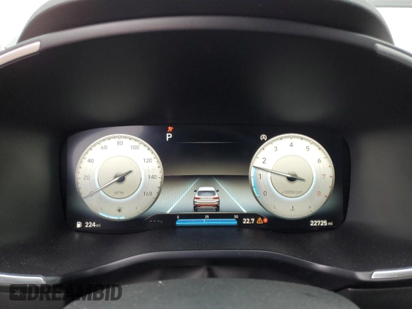 2021 Hyundai Santa Fe Calligraphy with VIN 5NMS5DALXMH347254, listed as a Copart auction lot 49868935 with 22,725 mi miles and Clean title. Bid and sale history available at DreamBid. Image 9.