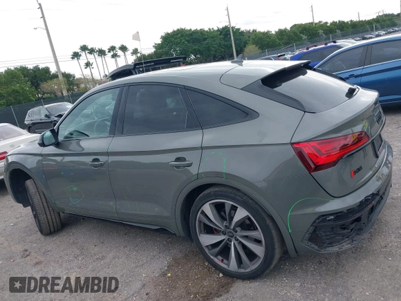 2023 Audi SQ5 Sportback Premium Plus with VIN WA124AFY7P2070703, listed as a IAAI auction lot 40912148 with 19,414 mi miles and . Bid and sale history available at DreamBid. Image 15.