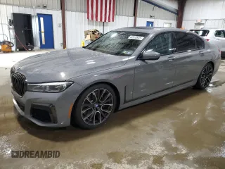 2021 BMW 7 Series 750i xDrive with VIN WBA7U2C0XMCF73616, listed as a Copart auction lot 62939935 with 57,052 mi miles and Salvage title. Bid and sale history available at DreamBid. Image 1.