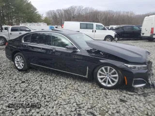 2020 BMW 7 Series 740i xDrive with VIN WBA7T4C01LGF97390, listed as a Copart auction lot 47639165 with Not provided miles and Salvage title. Bid and sale history available at DreamBid. Image 4.