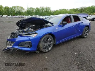 2021 Acura TLX w/A-Spec Package with VIN 19UUB5F53MA004069, listed as a Copart auction lot 55300365 with Not provided miles and Salvage title. Bid and sale history available at DreamBid. Image 1.