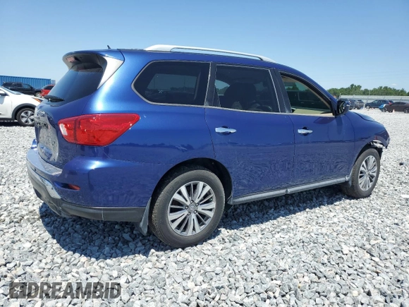 2018 Nissan Pathfinder SV z VIN 5N1DR2MN0JC656137, wystawiony jako Copart lot #52349295 z przebiegiem 96 230 mil mil oraz Szkoda całkowita • Salvage title. Historia ofert i sprzedaży dostępna na DreamBid. Obrazek 3.