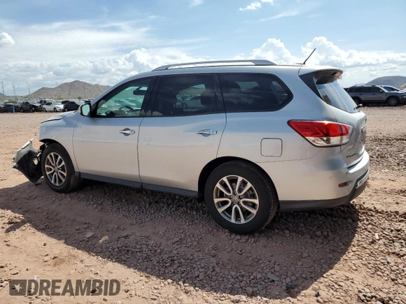 2016 Nissan Pathfinder S z VIN 5N1AR2MN7GC616925, wystawiony jako Copart lot #65597565 z przebiegiem 96 412 mil mil oraz Szkoda całkowita • Salvage title. Historia ofert i sprzedaży dostępna na DreamBid. Obrazek 2.