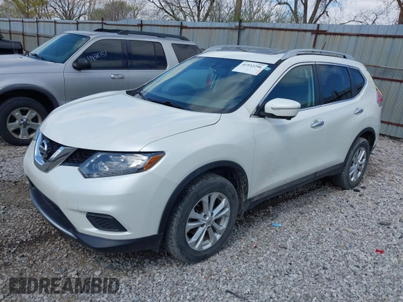 2015 Nissan Rogue SL with VIN 5N1AT2MV2FC804820, listed as a IAAI auction lot 41932296 with 174,633 mi miles and . Bid and sale history available at carsss.com. Image 18.