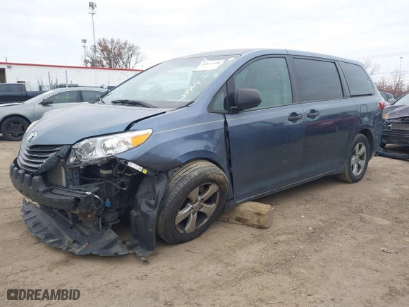 2015 Toyota Sienna L with VIN 5TDZK3DC6FS542457, listed as a IAAI auction lot 41072508 with 167,509 mi miles. Bid and sale history available at carsss.com. Image 17.