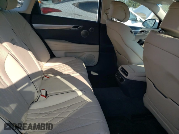 2023 Genesis G80 2.5T with VIN KMTGB4SC4PU144730, listed as a Copart auction lot 73025174 with 35,382 mi miles and Salvage Title. Bid and sale history available at carsss.com. Image 10.